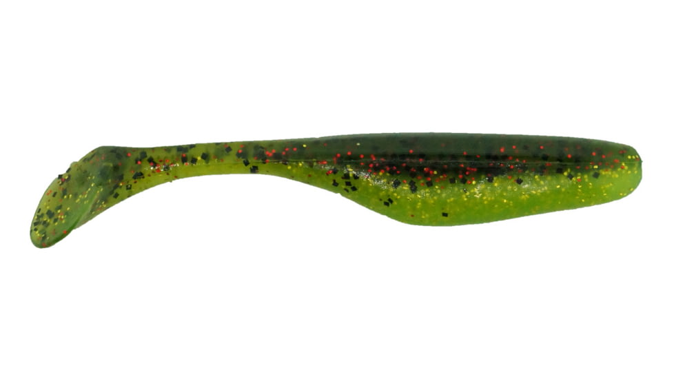 Bass Assassin Walleye Turbo Shad, 10, 4in, Roadkill, WA32106