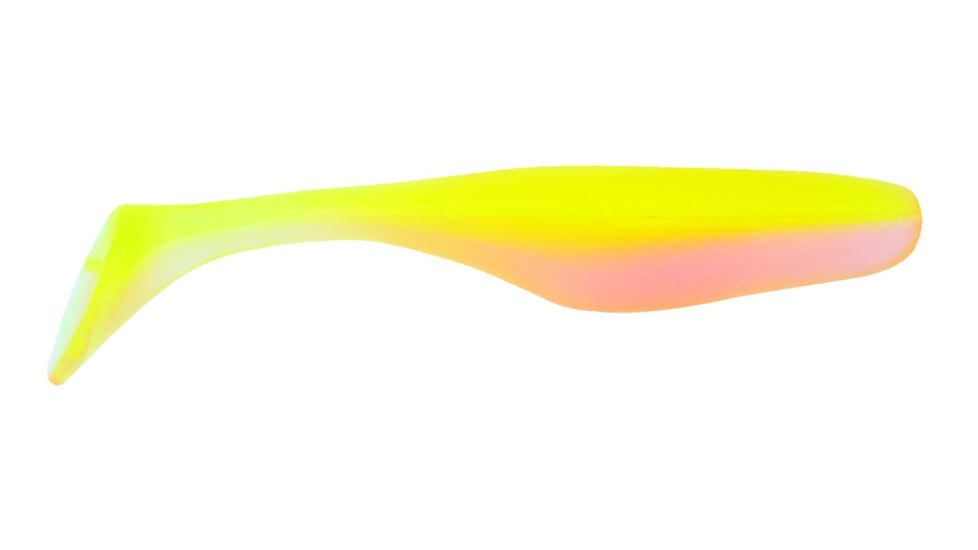 Bass Assassin Walleye Turbo Shad, 10, 4in, Stinky Pink, WA32428