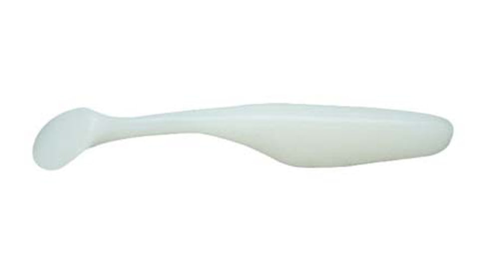 Bass Assassin Walleye Turbo Shad, 10, 4in, White, WA32108
