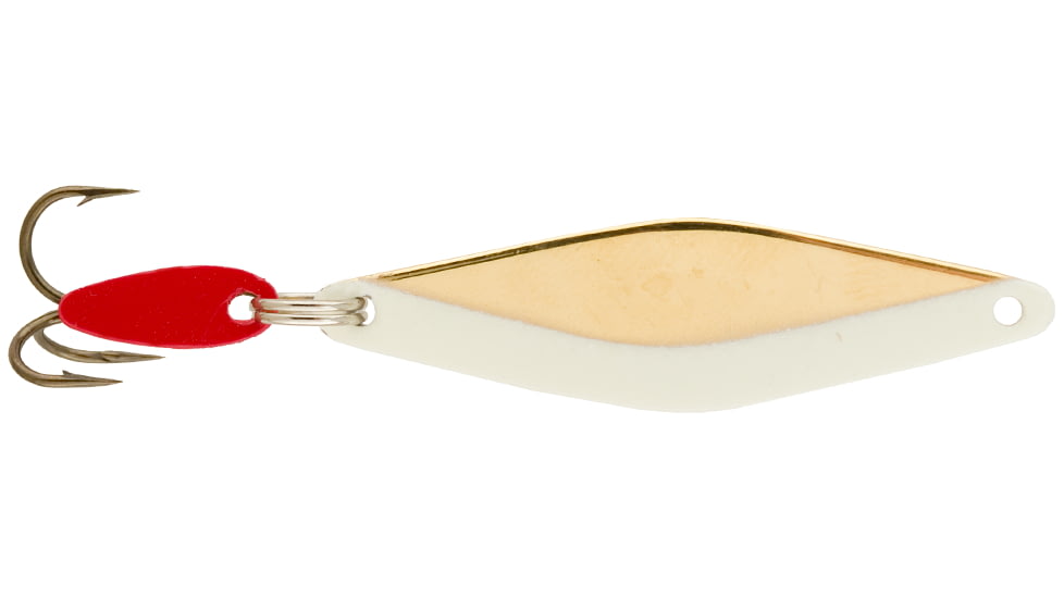 Swedish Pimple Do-Jigger Casting/Trolling Spoon, 1/6 oz, 1-3/4 in, Gold Glow, 1DJGOLDGLO
