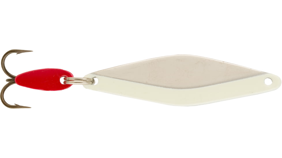 Swedish Pimple Do-Jigger Casting/Trolling Spoon, 1/3 oz, 2-14 in, Nickel Glow, 3DJNICKELG