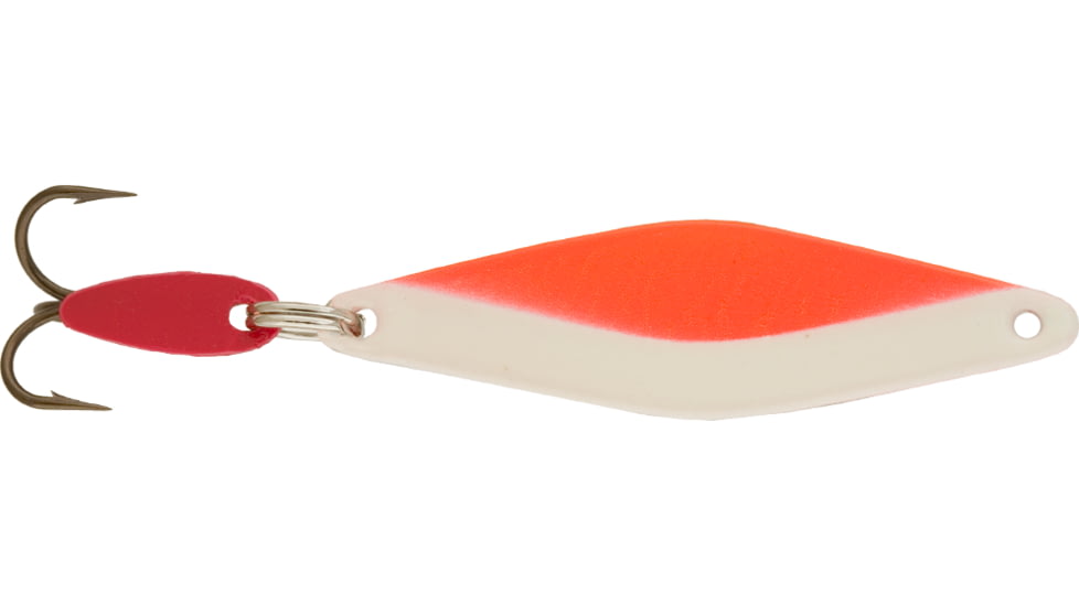 Swedish Pimple Do-Jigger Casting/Trolling Spoon, 1/6 oz, 1-3/4 in, Orange Glow, 1DJORANGEG