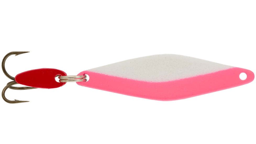 Bay de Noc Do-Jigger Casting/Trolling Spoon, Pearl/Pink Stripe, 1/3oz, 2-1/4in, 3DJ-PPink