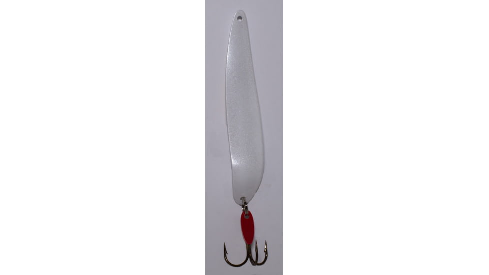 Bay de Noc Flutter Laker Taker Spoon, 4in, Floating, 1/4oz, White Pearl, 9016-WP