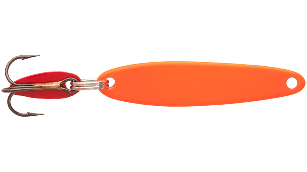 Swedish Pimple Jigging Lure, 1/10 oz, 1 in, Fluorescent Orange, 2AFO