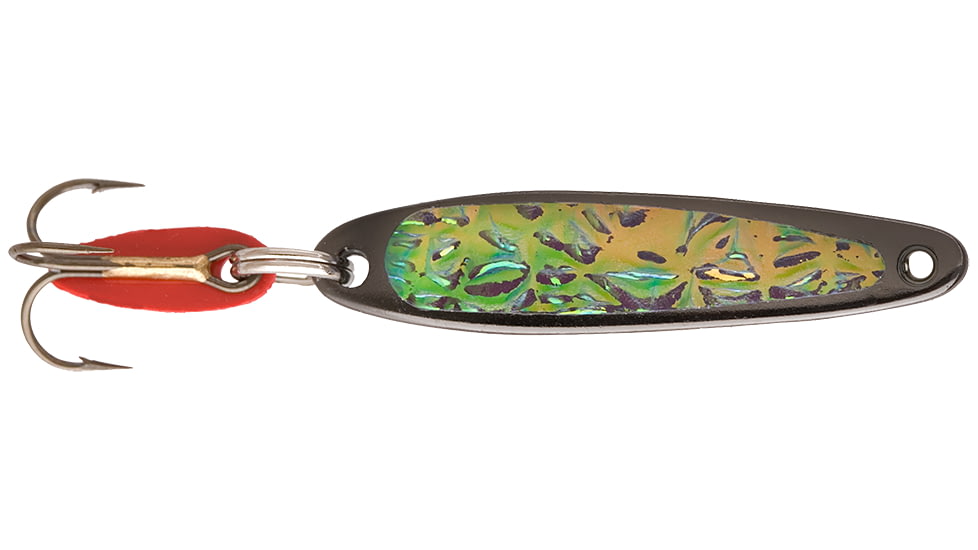 Swedish Pimple Jigging Lure, 1/10 oz, 1 in, Black Ice, 2BLACKICE