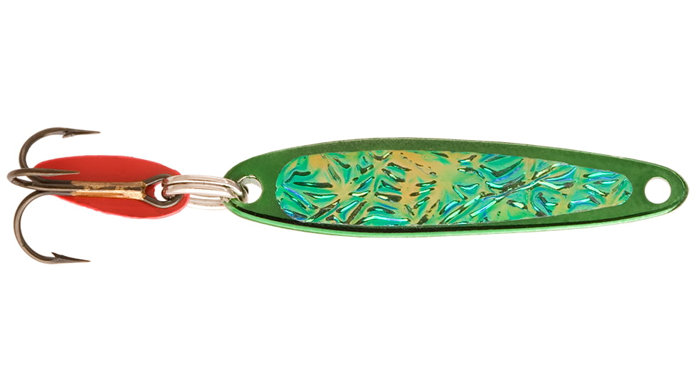 Swedish Pimple Jigging Lure, 1/10 oz, 1 in, Green Ice, 2GREENICE