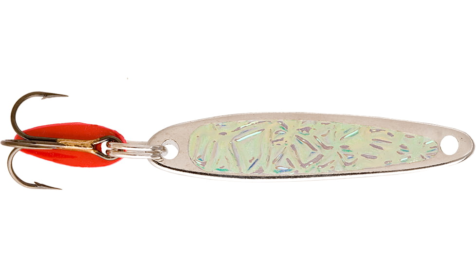 Swedish Pimple Jigging Lure, 1/10 oz, 1 in, Nickel Ice, 2NICKELICE