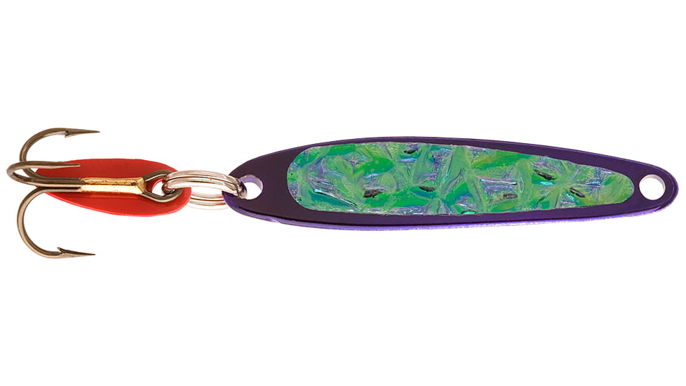 Swedish Pimple Jigging Lure, 1/10 oz, 1 in, Purple Ice, 2PURPLEICE