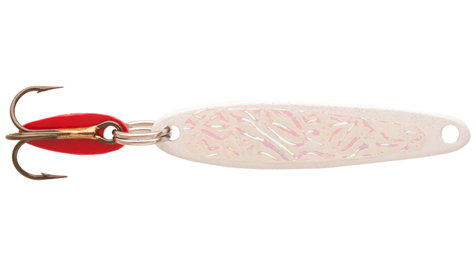 Swedish Pimple Jigging Lure, 1/10 oz, 1 in, White Ice, 2WHITEICE