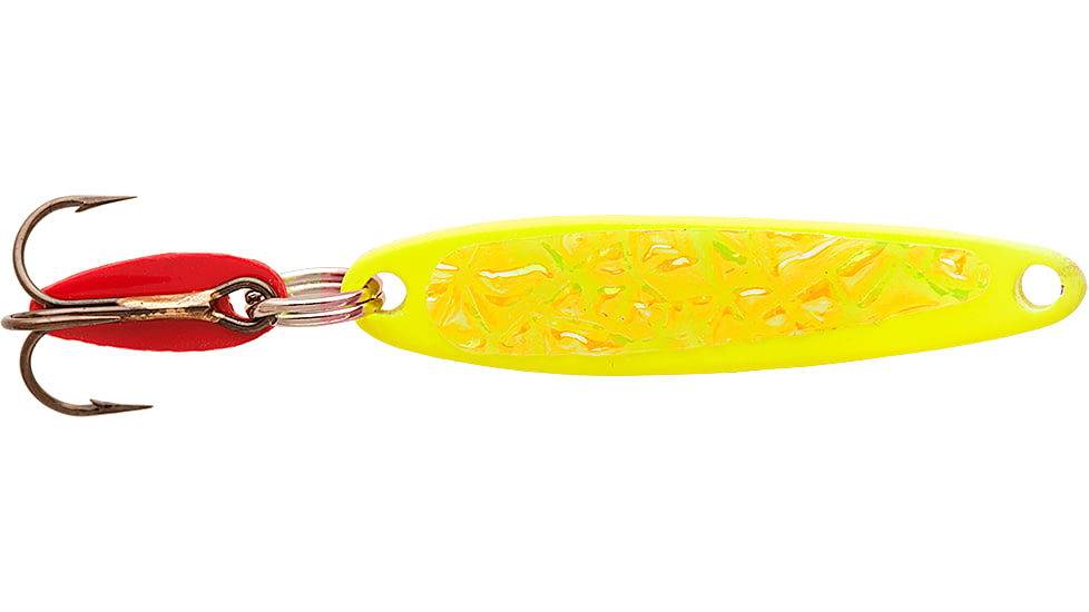 Swedish Pimple Jigging Lure, 1/10 oz, 1 in, Yellow Ice, 2YELLOWICE