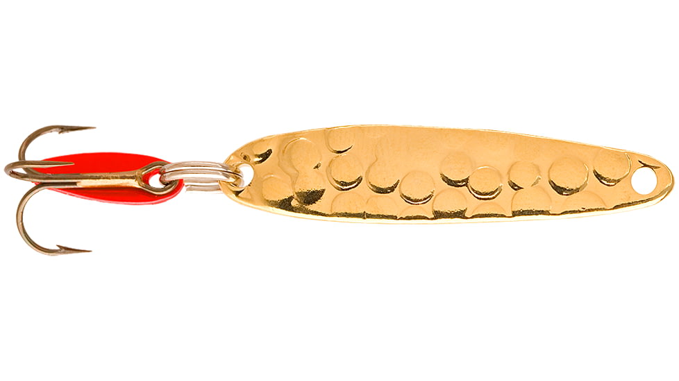 Swedish Pimple Jigging Lure, 1/10 oz, 1 in, Hammered Gold, 2AG