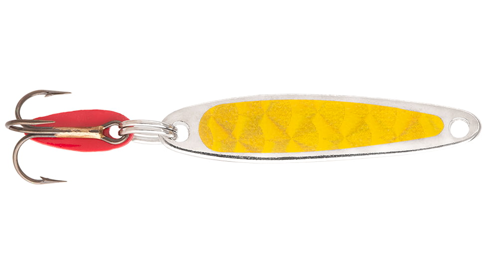Bay de Noc Swedish Pimple Jigging Lure, Prism Yellow, 1/10oz, 1in, 2ZY