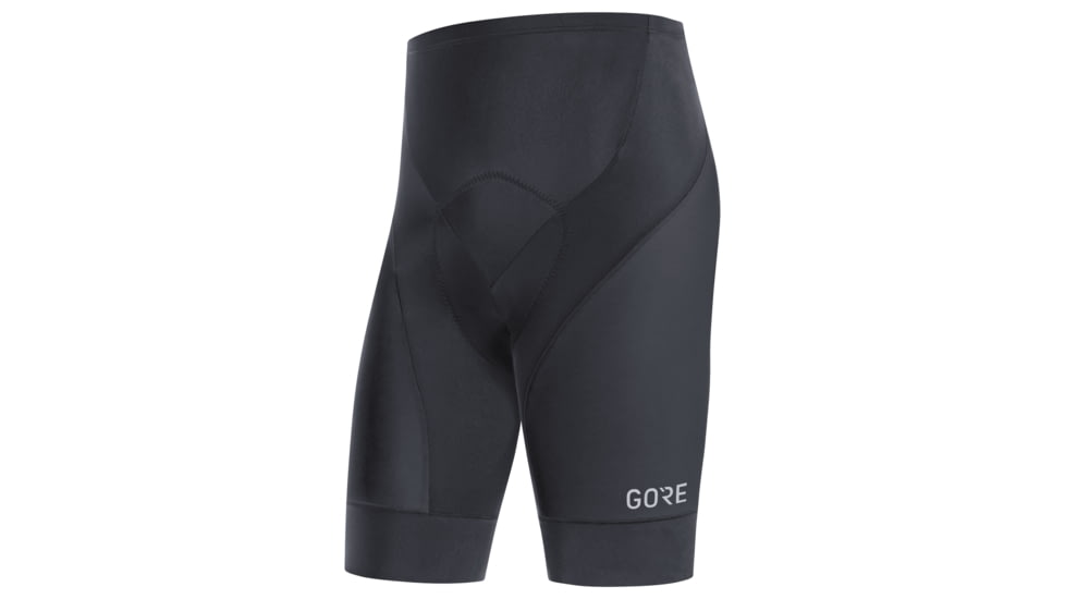 GOREWEAR Mens C3 Cycling Short Tights+ in Black Medium Form fit 156B6F23, 100568-9900-L