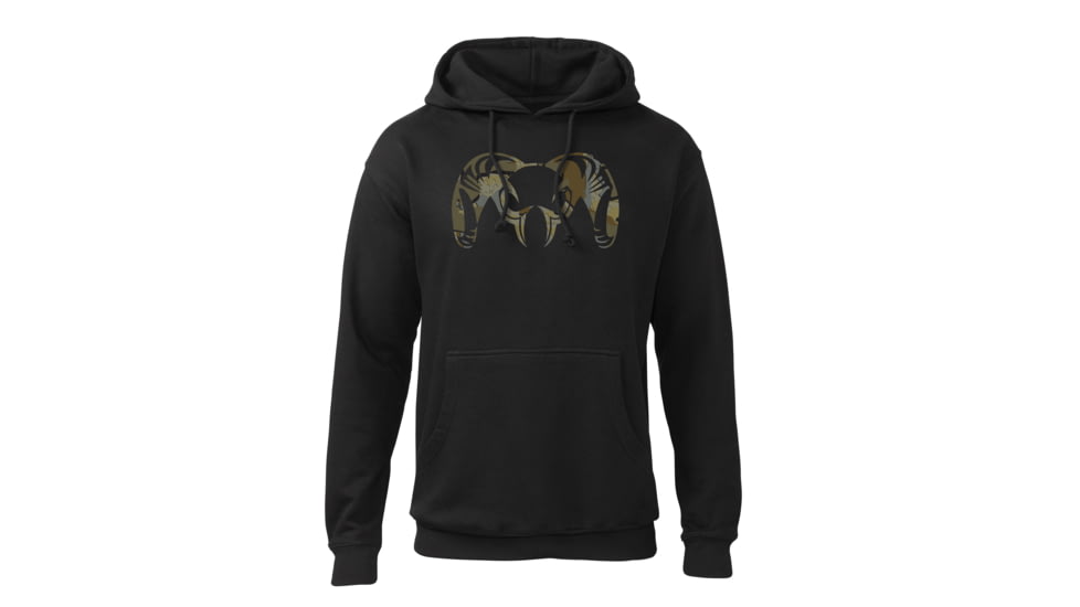KUIU Valo Ram Hoodie - Men's, Black, 3XL, Cotton, Adult, Male, 7522695676062