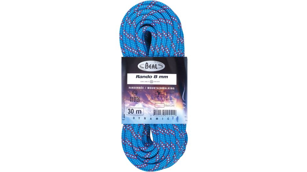 Beal Rando 8 mm Rope-Blue-30 m