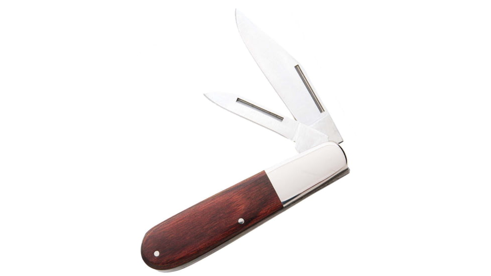 Bear and Son Knives Barlow Folding Knife, 2.75in, High Carbon Stainless Steel, Rosewood Handle, 2281R