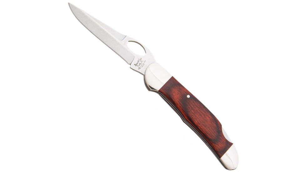 Bear and Son Knives Cowhand Locking Folding Knife w/ Pocket Clip, 2.88in, High Carbon Stainless Steel, Rosewood Handle, 2149LR