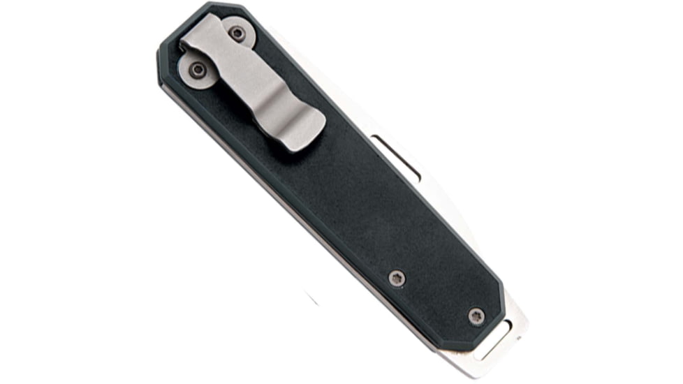 Bear and Son Knives Slip Joint Folding Knife w/ Clip, 2.38in, High Carbon Stainless Steel, Drop Point, Aluminum Handle, Black, 110BK