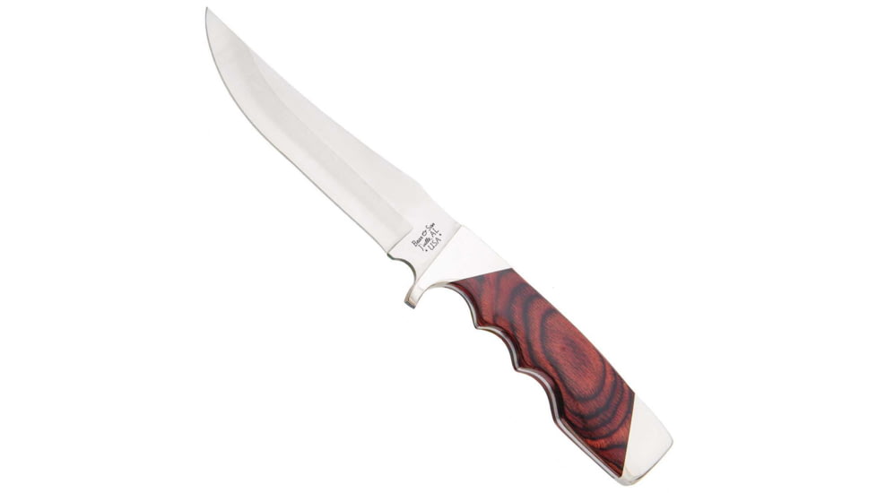 Bear and Son Knives Trophy Hunter Fixed Blade Knife, 4.38in, 440 Stainless Steel, Skinner, Rosewood Handle, 277R