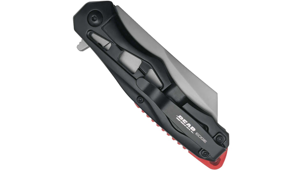 Bear and Son Knives Framelock Folding Knife, 2.88in, High Carbon Stainless Steel, Hollow Ground, Stainless Steel Handle, Stainless Steel, 112