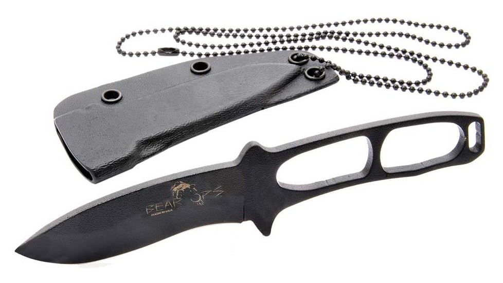 Bear OPS Constant Fixed Blade Knife, 2.88in, 1095 Carbon Steel, Black Epoxy Powder Coating Handle, CC-400-B