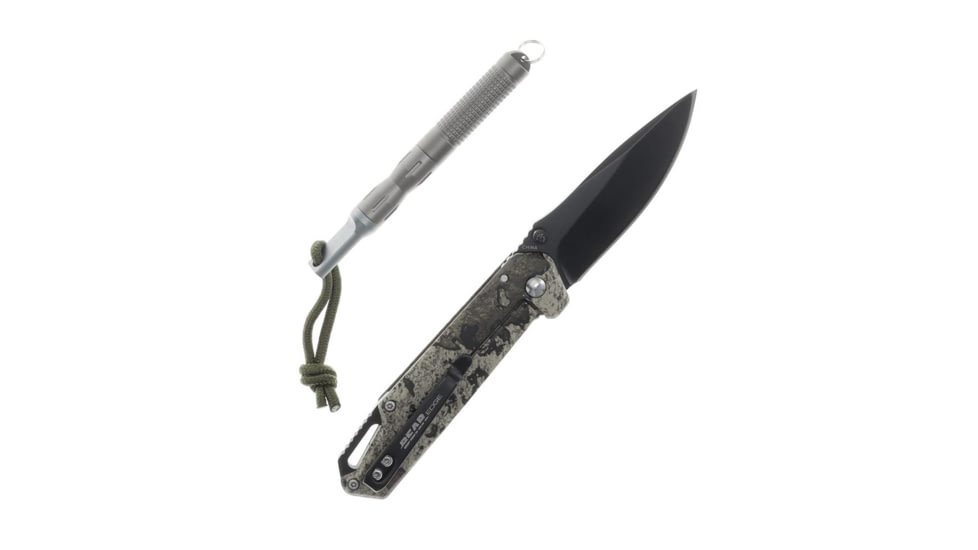 Bear &amp; Son Cutlery Bear &amp; Son Edge Folding Knife 3" Drop Point Blade Truetimber Strata, 71834