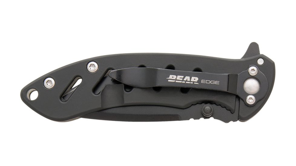 Bear &amp; Son Cutlery Brisk 1.0 4 1/16 Black Frame Lock Folder - 71511