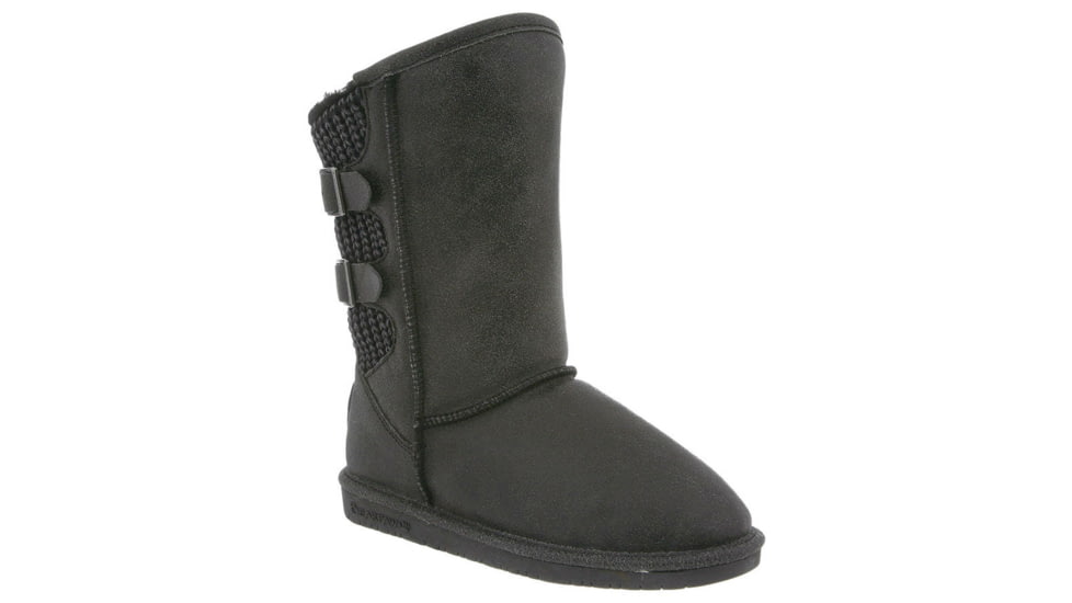 BearPaw Boshie Winter Boot - Womens-Black Distressed-Medium-6 US