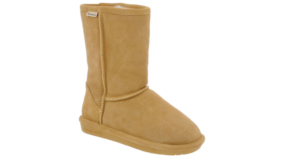 BearPaw Emma Short Winter Boot - Womens-Dark Honey-Medium-10 US