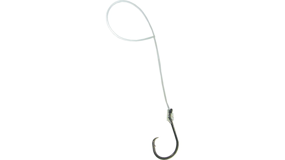 BearPaw Snelled Circle Hook, 12in Mono, Bronze, Size 1/0, 6 per Pack, CHSS-1/0