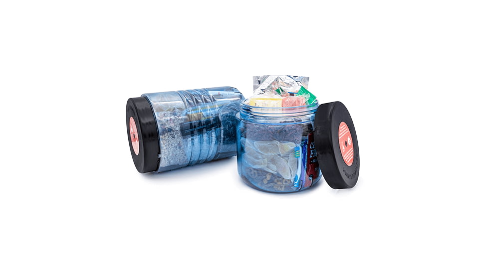 BearVault Journey Bear Resistant Food Canister, Transparent Blue, 3 Gal, BV500