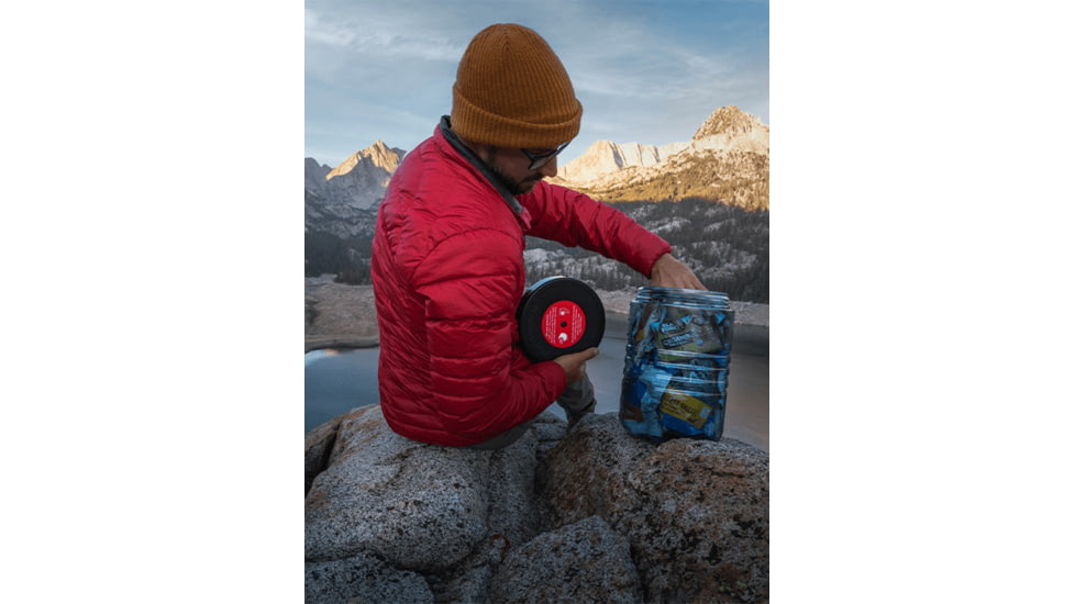 BearVault Journey Bear Resistant Food Canister, Transparent Blue, 3 Gal, BV500