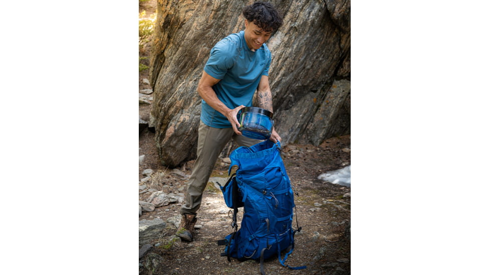 BearVault Sprint Bear Resistant Food Canister, Transparent Blue, 1.3 Gal, BV425