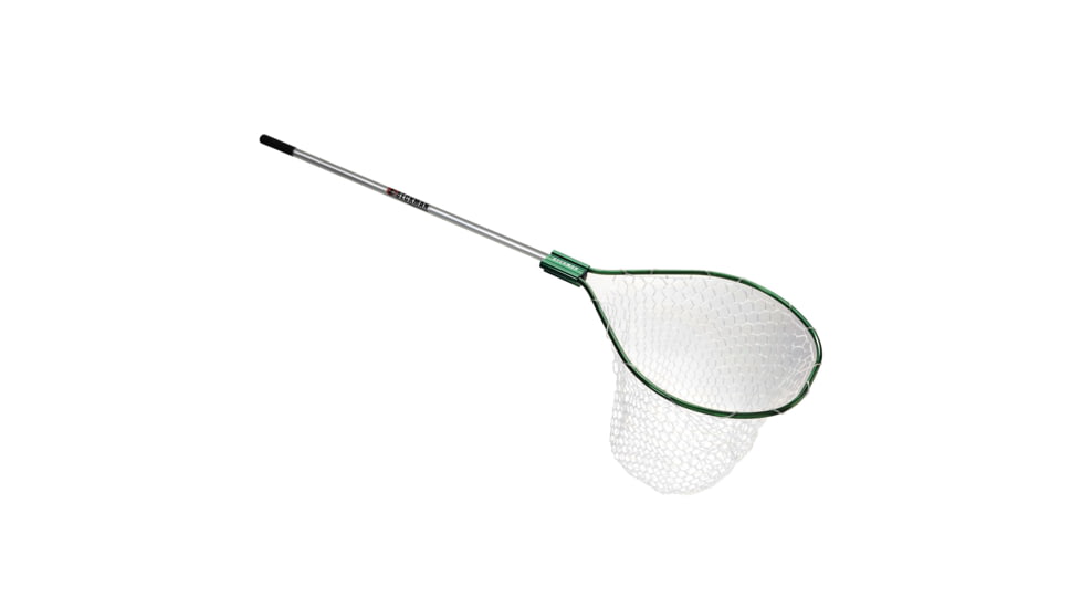Beckman Net Hoop, Clear Rubber Basket, 4ft Handle 18 Inch Depth, 22inX27in, BN2227R-CLR-4