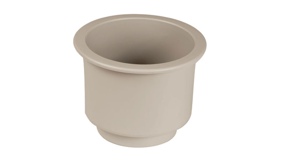 Beckson Gh43-W1 Drain Spigot Series Drink Holder - 3-3/4 Hole Cut x 3-1/4 Depth, White, GH43-W1-U