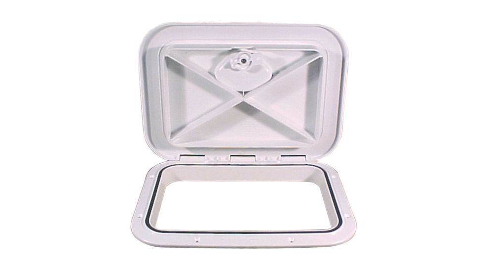 Beckson Marine 11x15&quot; Flush Hatch Vertical or Horizontal - White 46414