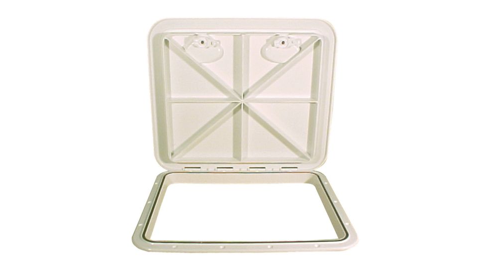 Beckson Marine 18x21&quot; Flush Hatch Horizontal or Vertical - Beige 49081