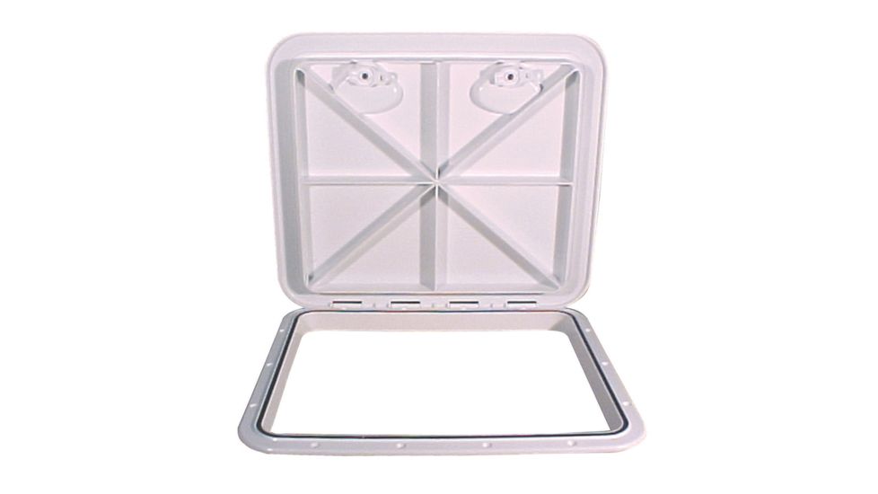 Beckson Marine 18x21&quot; Flush Hatch Horizontal or Vertical - White 48763
