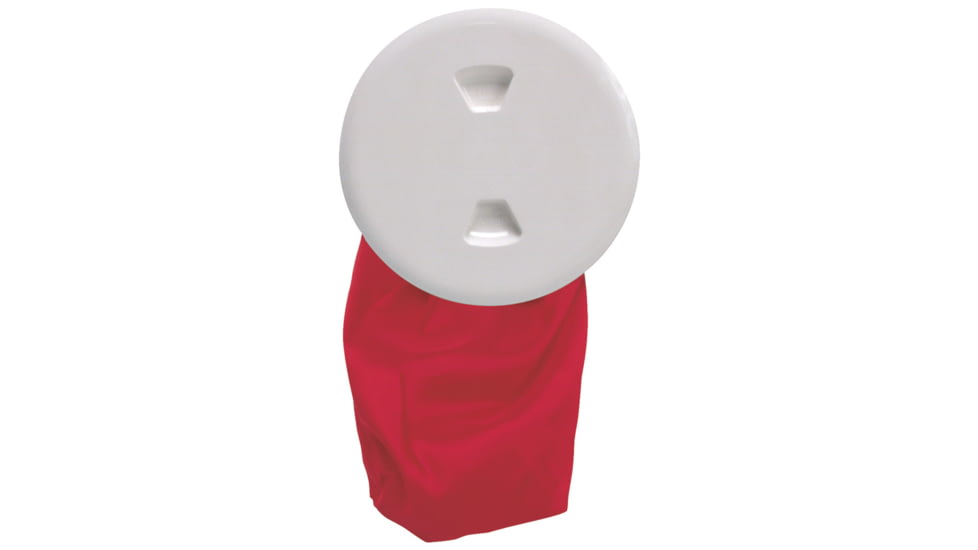 Beckson Marine 5&quot; Stow-Away Deck Plate - White w/12&quot; Bag 46447
