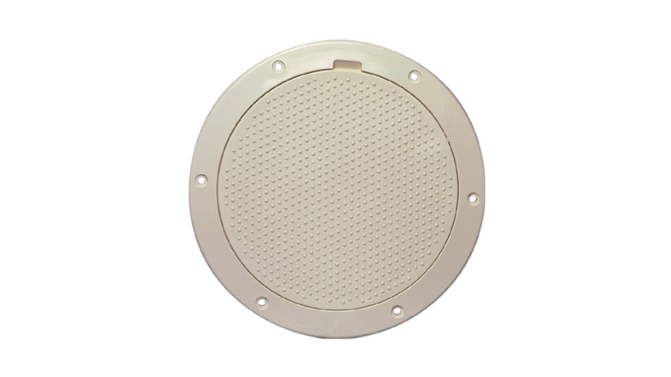 Beckson Marine 6&quot; Non-Skid Pry-Out Deck Plate - Beige 46451