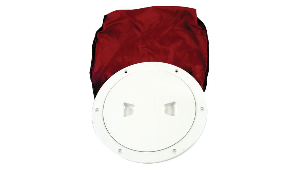 Beckson Marine 6&quot; Stow-Away Deck Plate - White w/12&quot; Bag 46444
