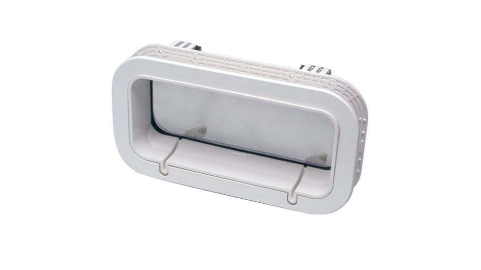 Beckson Marine Drain Port - 4" x 14" x 1"-Depth - White/Clear 66527