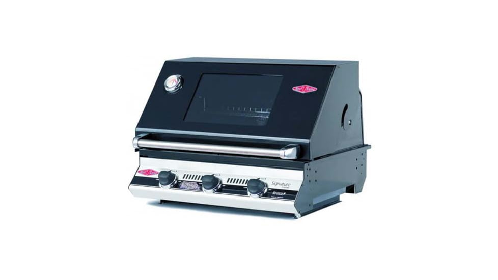 BeefEater Signature S3000E Built-In Barbecue, 3 Burner, Black, 19932
