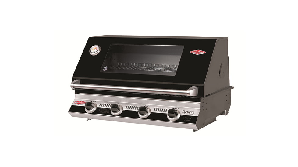 BeefEater Signature S3000E Built-In Barbecue, 4 Burner, Black, 19942