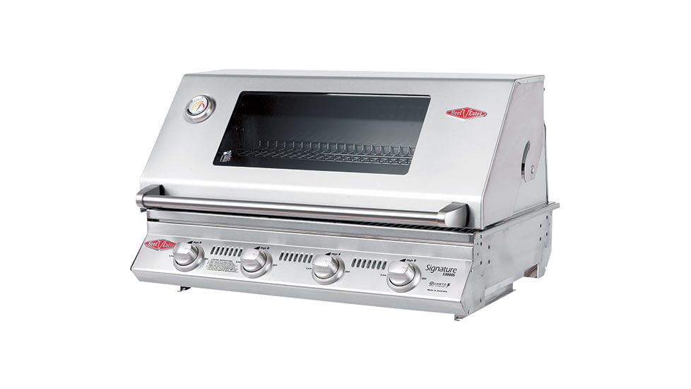 BeefEater Signature S3000SS Premium Built-In Barbecue, 4 Burner, Steel, 12840S