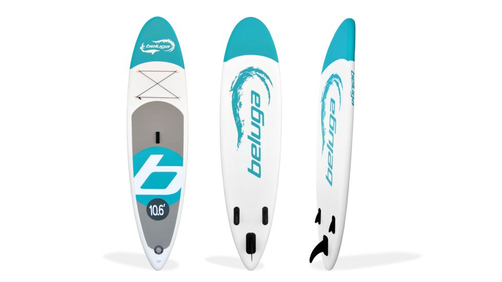 Beluga Boats 10Ft 6In All Round Cross Stand Up Inflatable Paddle Board, Turquoise BL106AR