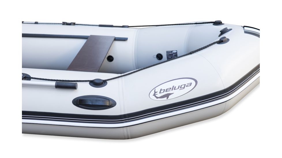 Beluga Boats 12 Feet Inflatable Boat, 5 Person, Light Gray C-12FFDGREY