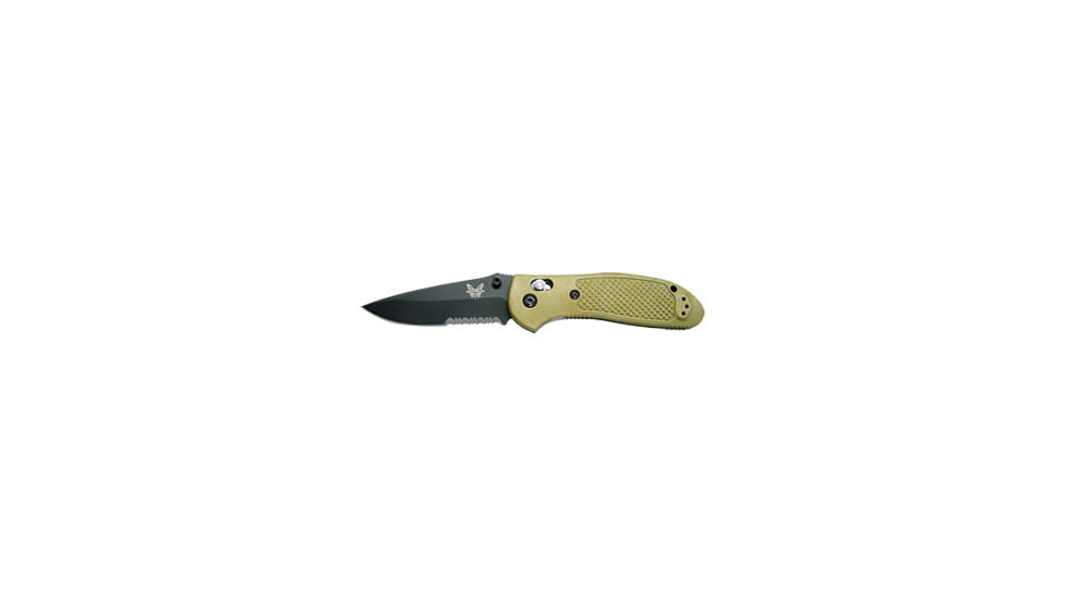 Benchmade 551 Griptilian Knife by Pardue Design w/ Combo Edge BK1 Coated Blade &amp; Sand Color Handle 551SBKSN
