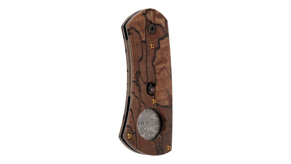 Benchmade Cigar Cutter Folding Knife, 4.185 in, Damasteel, Brown 1500-193